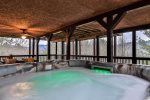 Soak Away In The Covered Hot Tub